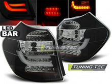 Load image into Gallery viewer, Fanali Posteriori LED BAR Neri per BMW Serie 1 E87 04-08.07