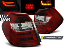 Load image into Gallery viewer, Fanali Posteriori LED BAR Rossi Bianchi per BMW Serie 1 E87/E81 09.07-11 LCI