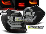 Fanali Posteriori LED BAR Neri per BMW Serie 1 E87/E81 09.07-11 LCI Neri