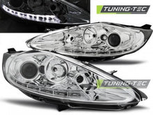 Carica l'immagine nel visualizzatore di Gallery, Fari Anteriori per FORD FIESTA MK7 08.08-09.12 DAYLIGHT CHROME