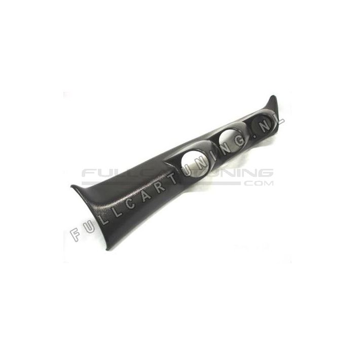 Porta Manometri 3 Manometri Nero 52mm in Plastica ABS Subaru Impreza GC GF