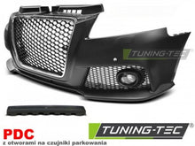 Carica l'immagine nel visualizzatore di Gallery, Paraurti Anteriore Sportivo CHROME Nero con Fori Sensori di Parcheggio per AUDI A3 8P 08-12