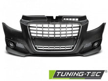 Carica l'immagine nel visualizzatore di Gallery, Paraurti Anteriore Sportivo CHROME Nero con Fori Sensori di Parcheggio per AUDI A3 8P 08-12