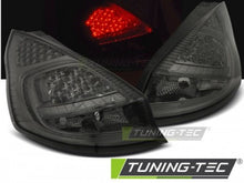Carica l'immagine nel visualizzatore di Gallery, Fanali Posteriori per FORD FIESTA MK7 08-12 HB SMOKE LED