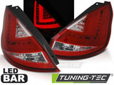 Fanali Posteriori per FORD FIESTA MK7 08-12 HB Rossi Bianchi LED BAR