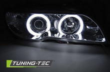 Load image into Gallery viewer, Fari Anteriori ANGEL EYES CCFL CHROME per BMW Serie 3 E46 04.03-06 COUPE CABRIO