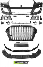 Carica l'immagine nel visualizzatore di Gallery, Paraurti Anteriore Sportivo Nero Lucido con Fori Sensori di Parcheggio per AUDI A3 8V 12-16