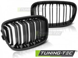 Griglie Nero Lucido Doppia Barra SPORT LOOK per BMW Serie 1 F20 F21 11-12.14