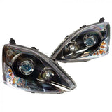 DEPO Fari Anteriori Facelift Look Interno Nero Honda Civic EP