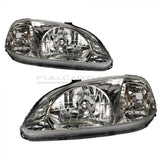 Fari Anteriori Frecce Ambrate Interno Chrome Honda Civic EK EJ Facelift 1999-2001 Phase 2