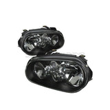 Fari Anteriori Interno Nero Volkswagen Golf MK4