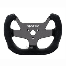 Carica l'immagine nel visualizzatore di Gallery, Sparco F10 A Volante piatto Camoscio nero Raggi neri