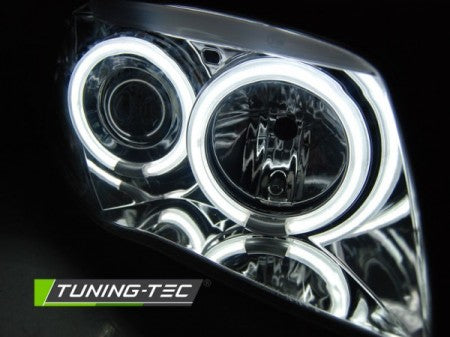 Fari Anteriori ANGEL EYES CCFL CHROME per BMW Serie 1 E87/E81/82/88 04-11