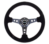 NRG Volante 76mm Pelle scamosciata Black