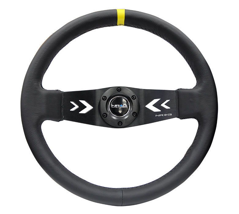 NRG Volante 76mm Pelle Black