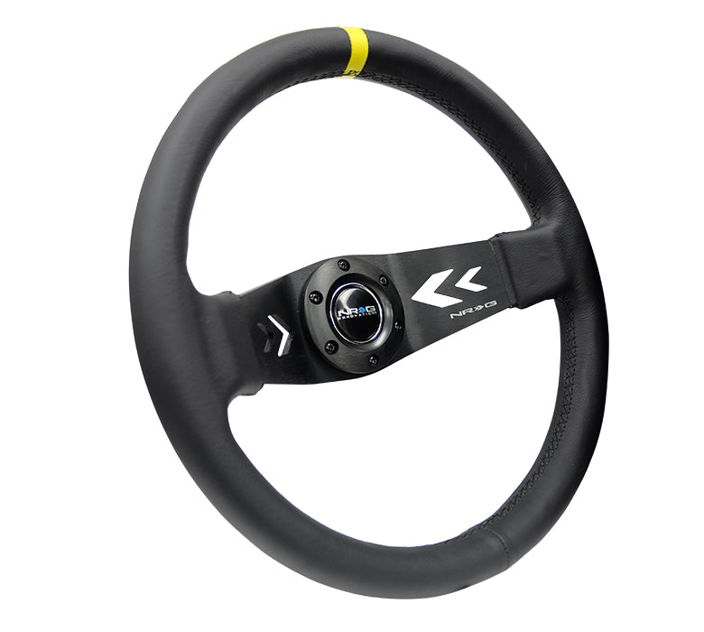 NRG Volante 76mm Pelle Black