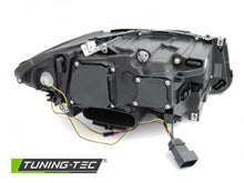 Load image into Gallery viewer, Fari Anteriori XENON ANGEL EYES LED DRL CHROME sequenziali per BMW Serie 5 F10/F11 LCI 13-16