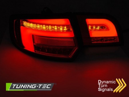 Fanali Posteriori LED BAR Rossi Neri sequenziali per AUDI A3 8P 5D 08-12