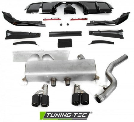 Paraurti Posteriore G80 PERFORMANCE STYLE W/EXHAUST per BMW Serie 3 G20 19-22