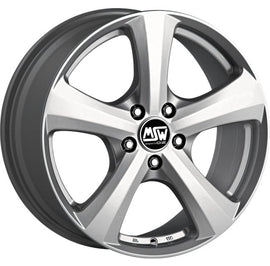 Cerchio in Lega MSW 19 W 16x7 ET35 5x110 FULL SILVER CERTIFICATO NAD
