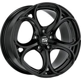 Cerchio in Lega MSW 82 19x8 ET42 5x110 GLOSS BLACK CERTIFICATO NAD