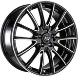 Cerchio in Lega MSW 86 17x7.5 ET37 4x108 GLOSS BLACK FULL POLISHED CERTIFICATO NAD