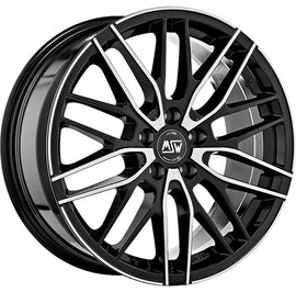 Cerchio in Lega MSW 72  18x8 ET40 5x110 GLOSS BLACK FULL POLISHED CERTIFICATO NAD