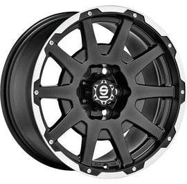 Cerchio in lega SPARCO DAKAR 17x7.5 ET25 5x110 MATT BLACK LIP POLISHED+RIVETS CERTIFICATO NAD