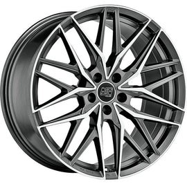 Cerchio in Lega MSW 50 18x8 ET40 5x110 MATT GUN METAL FULL POLISHED (MGMFP) CERTIFICATO NAD