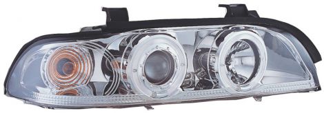 BMW Serie 5 E39 96-03 Fari Anteriori Angel Eye Chrome V1