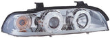 BMW Serie 5 E39 96-03 Fari Anteriori Angel Eye Chrome V1