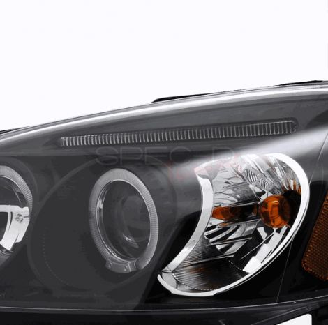 Honda Civic EP 01-03 2 Porte Fari Anteriori doppio anello Neri