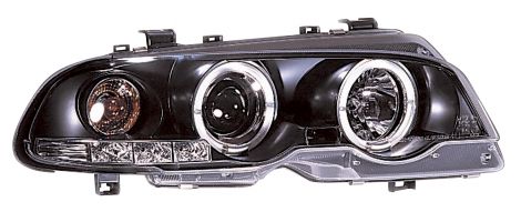 BMW Serie 3 E46 2D 99-02 Fari Anteriori Neri (Elettrici)