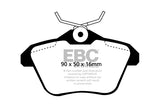Pastiglie Freni EBC Ultimax Posteriore ALFA ROMEO 156 1.6 Cv  dal 1997 al 2001 Pinza Girling/TRW Diametro disco 251mm