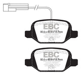 Pastiglie Freni EBC Ultimax Posteriore ABARTH 500 1.4 Turbo Cv 135 dal 2011 al 2021 Pinza TRW Diametro disco 240mm