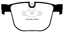 Carica l'immagine nel visualizzatore di Gallery, Pastiglie Freni Sportive EBC Verdi Posteriore BMW Serie 5 (E60) 535 3.0 TD Cv  dal 2004 al 2010 Pinza ATE Diametro disco 345mm