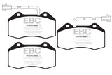 Pastiglie Freni Sportive EBC Verdi Anteriore ABARTH 595 1.4 Turbo Cv 180 dal 2013 al 2016 Pinza Brembo Diametro disco 305mm