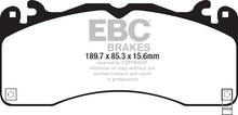 Carica l'immagine nel visualizzatore di Gallery, Pastiglie Freni EBC Rosse Anteriore FORD Mustang (6th Generation) 5 Cv 416 dal 2015 al 2017 Pinza Brembo Diametro disco 380mm