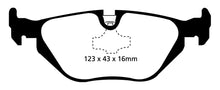 Load image into Gallery viewer, Pastiglie Freni Sportive EBC Gialle Posteriore BMW Serie 3 (E36) 316 1.6 Cv  dal 1991 al 2000 Pinza ATE Diametro disco 280mm