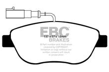 Carica l'immagine nel visualizzatore di Gallery, Pastiglie Freni Sportive EBC Gialle Anteriore FIAT Bravo 1.4 Turbo Cv 120 dal 2007 al 2010 Pinza Bosch Diametro disco 284mm
