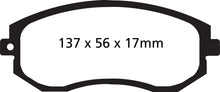 Carica l'immagine nel visualizzatore di Gallery, Pastiglie Freni Sportive EBC Gialle Anteriore TOYOTA GT86 2 Cv 200 dal 2012 al 2021 Pinza Tokico Diametro disco 294mm