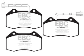 Pastiglie Freni Sportive EBC Gialle Anteriore ABARTH 595 1.4 Turbo Cv 180 dal 2013 al 2016 Pinza Brembo Diametro disco 305mm