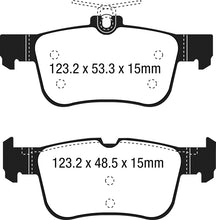 Carica l'immagine nel visualizzatore di Gallery, Pastiglie Freni Sportive EBC Gialle Posteriore FORD Edge 2.0 TD Cv 150 dal 2018 al 2021 Pinza ATE Diametro disco 316mm