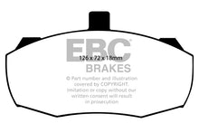 Carica l'immagine nel visualizzatore di Gallery, Pastiglie Freni EBC Ultimax Anteriore LAND ROVER 110/130 2.3 Cv  dal 1983 al 1985 Pinza Lockheed Diametro disco 298mm
