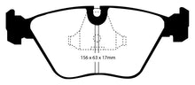 Carica l'immagine nel visualizzatore di Gallery, Pastiglie Freni Sportive EBC Gialle Anteriore JAGUAR XJ12 6.0 Cv  dal 1994 al 1997 Pinza ATE Diametro disco 291mm