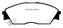 Carica l'immagine nel visualizzatore di Gallery, Pastiglie Freni Sportive EBC Gialle Anteriore HONDA Civic (4th Gen) EC 1.4 Cv  dal 1987 al 1991 Pinza Akebono Diametro disco 242mm