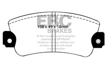Carica l'immagine nel visualizzatore di Gallery, Pastiglie Freni EBC Ultimax Anteriore FIAT 131 1.4 Cv  dal 1982 al 1983 Pinza Bendix Diametro disco 228mm