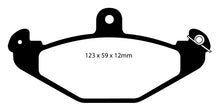 Carica l'immagine nel visualizzatore di Gallery, Pastiglie Freni Sportive EBC Gialle Posteriore LOTUS 2-Eleven 1.8 Cv  dal 2007 al 2011 Pinza Brembo Diametro disco 288mm