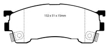Carica l'immagine nel visualizzatore di Gallery, Pastiglie Freni Sportive EBC Gialle Anteriore FORD Probe 2.0 Cv  dal 1994 al 1998 Pinza Sumitomo Diametro disco 258mm