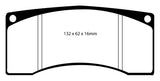 Pastiglie Freni EBC Blu Anteriore MITSUBISHI Lancer Evo 8 FQ-400 2.0 Turbo Cv 400 dal 2004 al 2005 Pinza Alcon Diametro disco 343mm